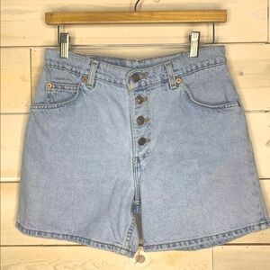 VTG 80s Levis 950 Button High Waist Shorts Sz 6